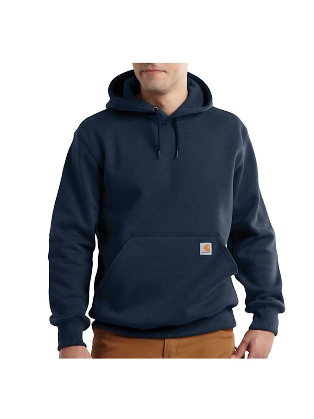Carhartt Rain Defender Loose Fit Heavyweight Navy Hoodie, EUC, Medium, Navy